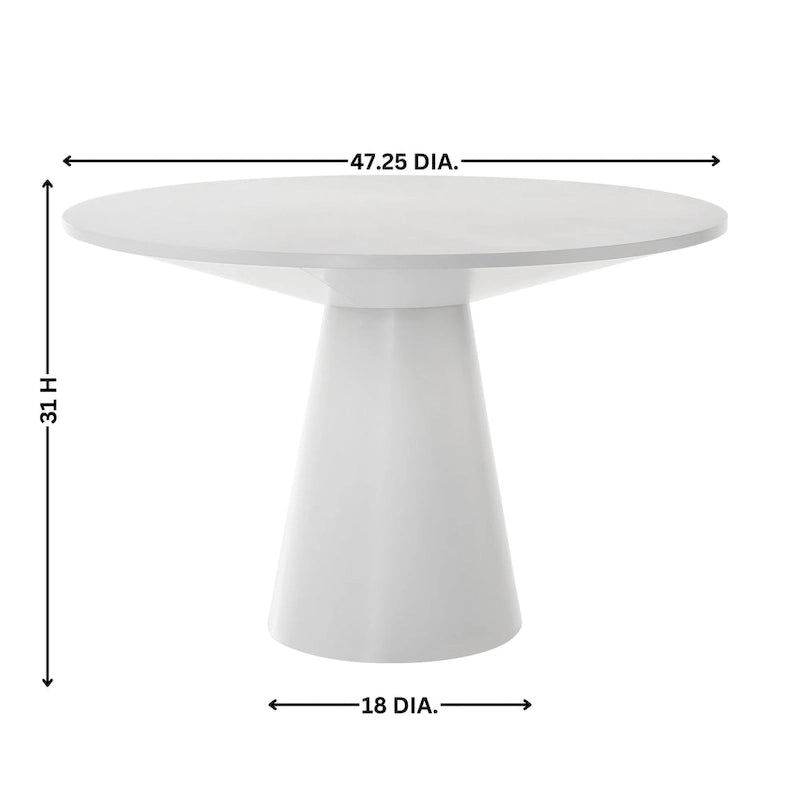 Roundhill Furniture Rocco 48 Pedestal Dining Table