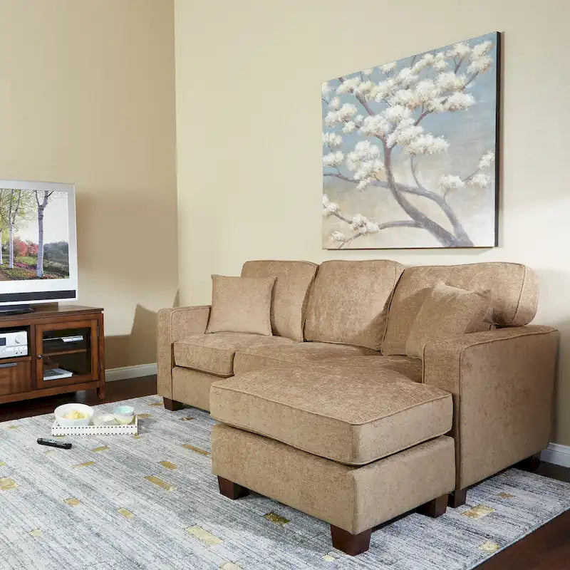 Copper Grove Cleome Reversible Chaise Sectional Sofa