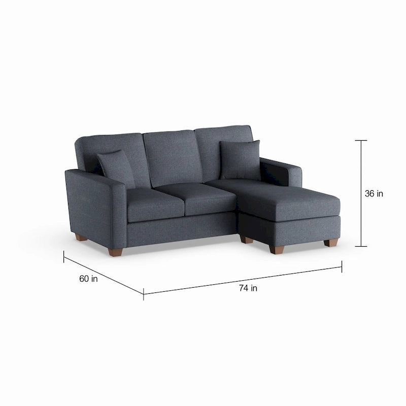 Copper Grove Cleome Reversible Chaise Sectional Sofa
