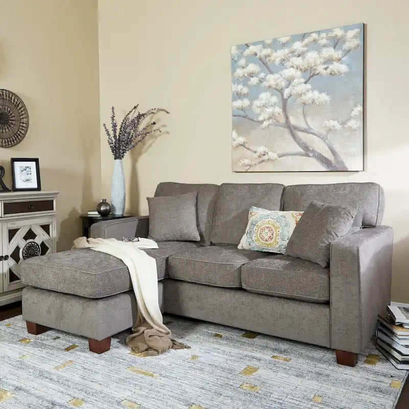 Copper Grove Cleome Reversible Chaise Sectional Sofa