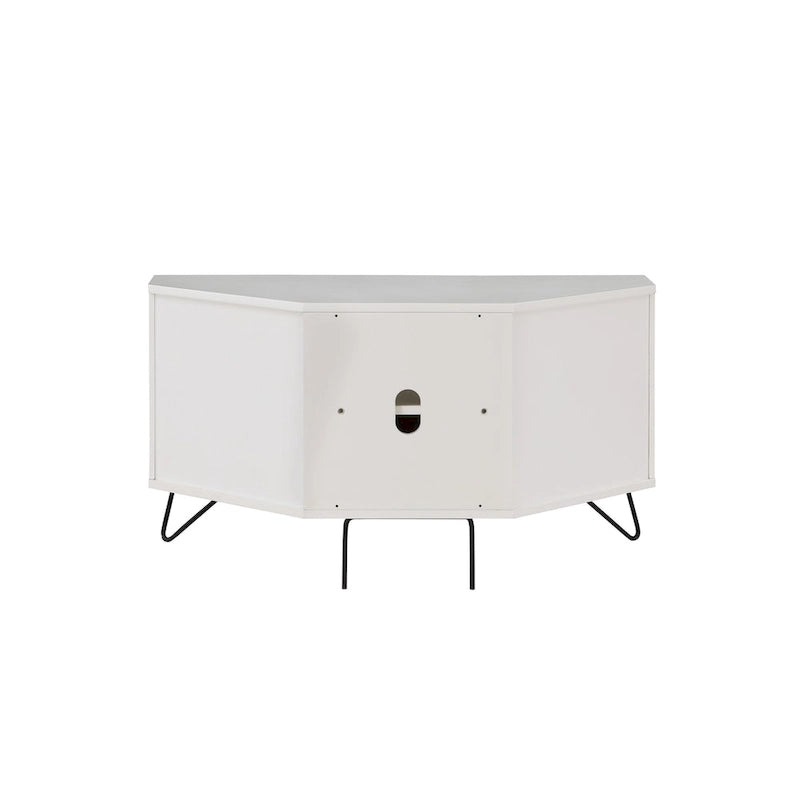 Talley Mid-Century Modern 41-inch 1-Open Shelf Corner TV Console by Furniture of America