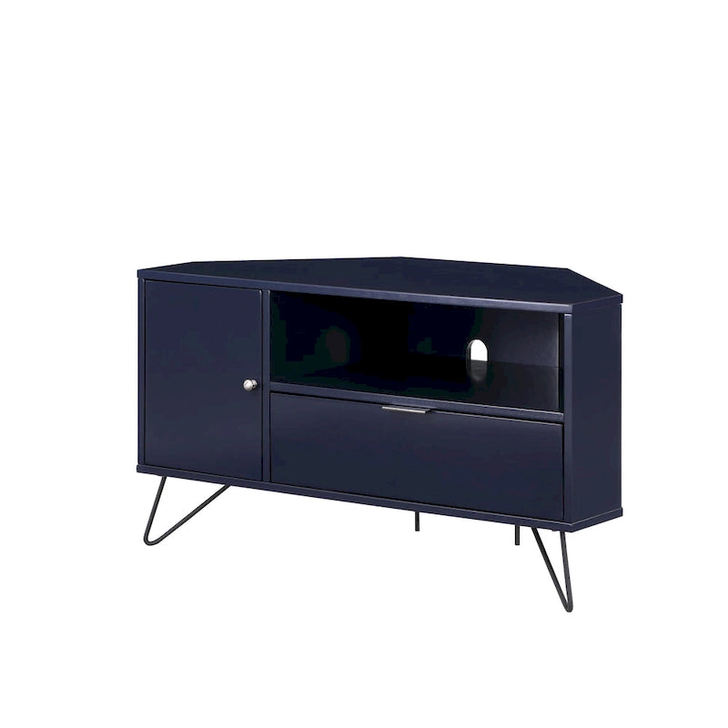 Talley Mid-Century Modern 41-inch 1-Open Shelf Corner TV Console by Furniture of America