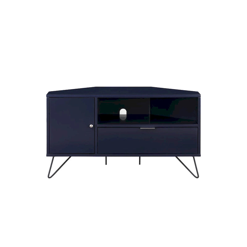 Talley Mid-Century Modern 41-inch 1-Open Shelf Corner TV Console by Furniture of America