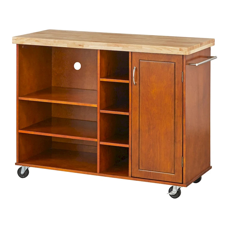 Simple Living Rolling Galvin Microwave Storage Cart