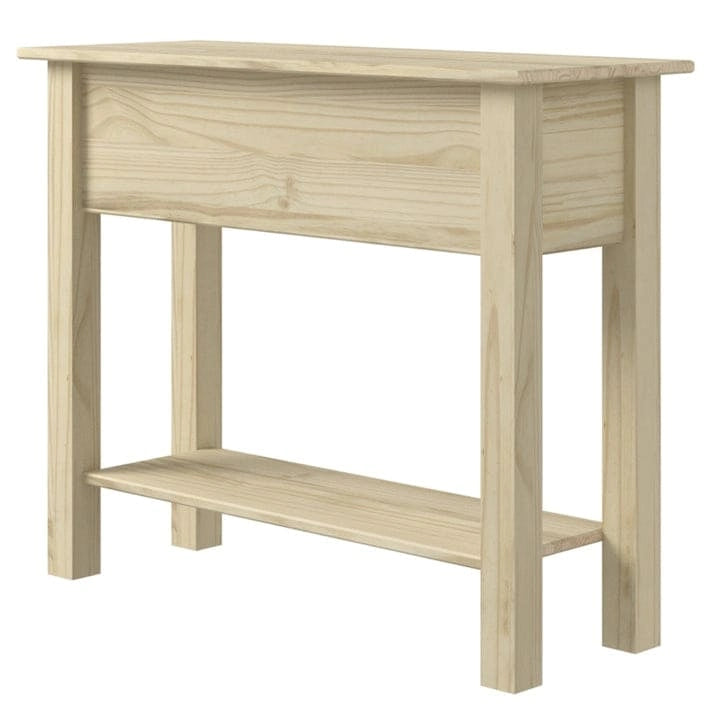 Wood Hall Table Console 2 Drawers Corona