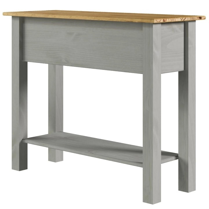 Wood Hall Table Console 2 Drawers Corona