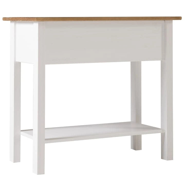 Wood Hall Table Console 2 Drawers Corona