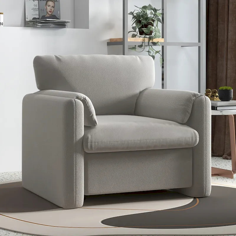 Upholstered Accent Chair Armchair Single Sofa