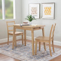 Conway Woden 3 Piece Folding Dining Set