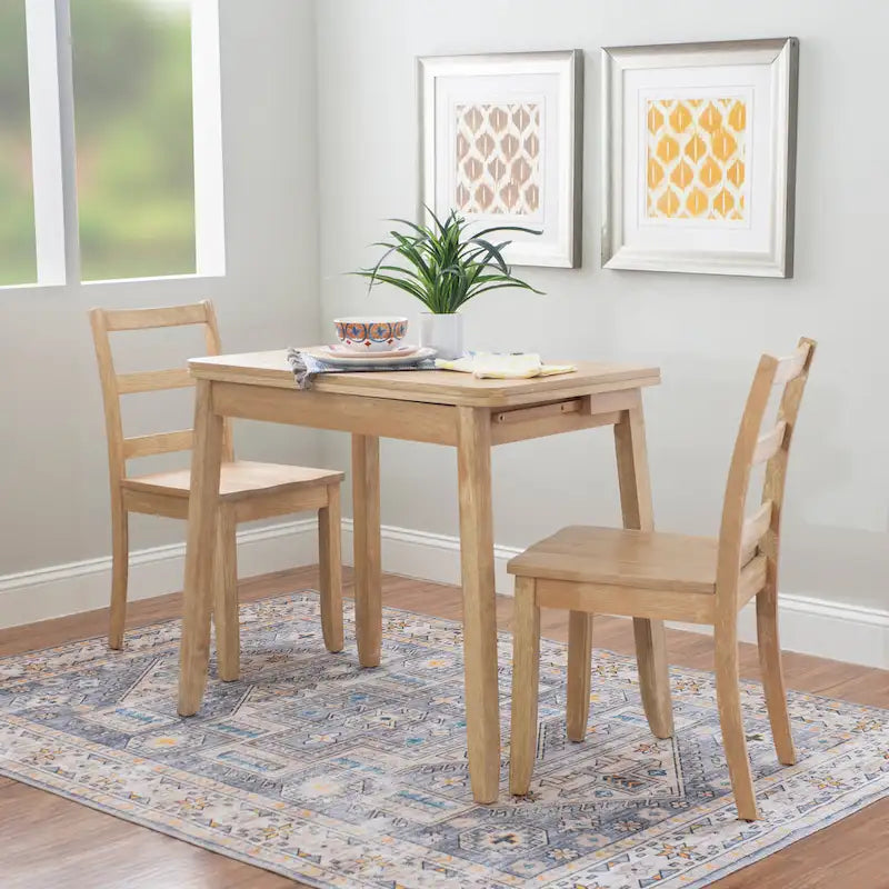 Conway Woden 3 Piece Folding Dining Set