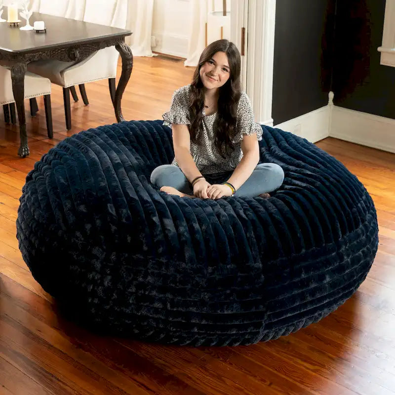 Jaxx 6 Foot Cocoon - Large Bean Bag Chair for Adults, - Mondo Faux Fur