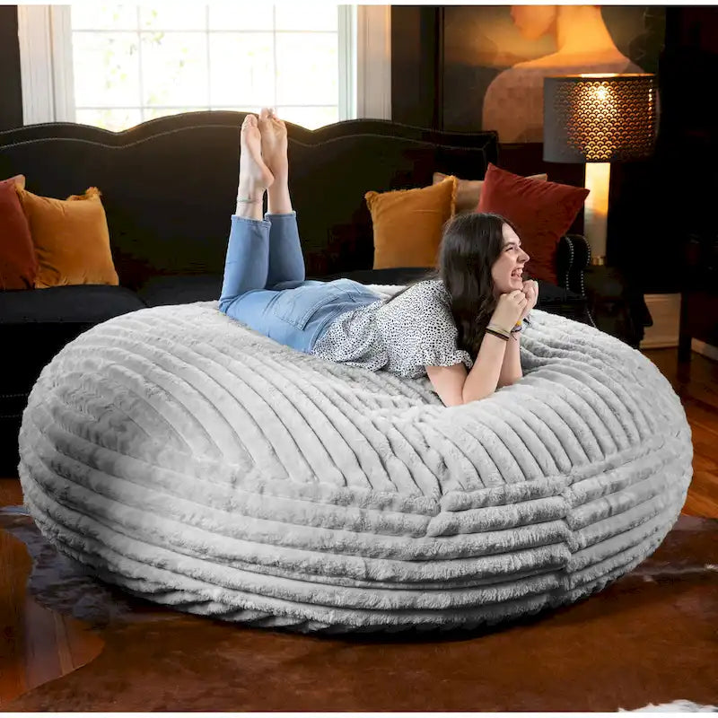 Jaxx 6 Foot Cocoon - Large Bean Bag Chair for Adults, - Mondo Faux Fur