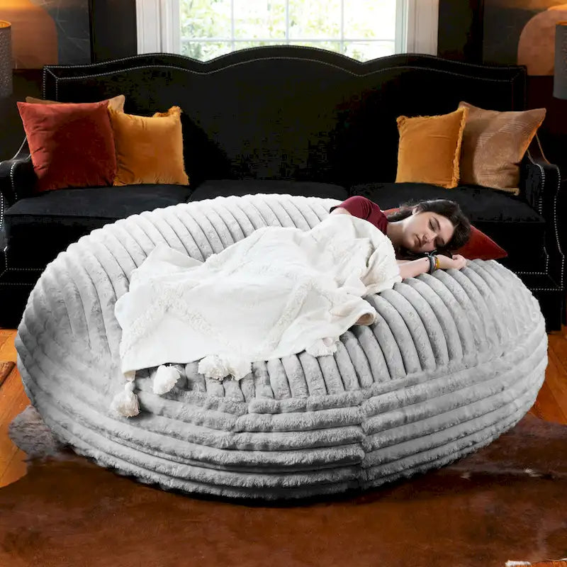 Jaxx 6 Foot Cocoon - Large Bean Bag Chair for Adults, - Mondo Faux Fur
