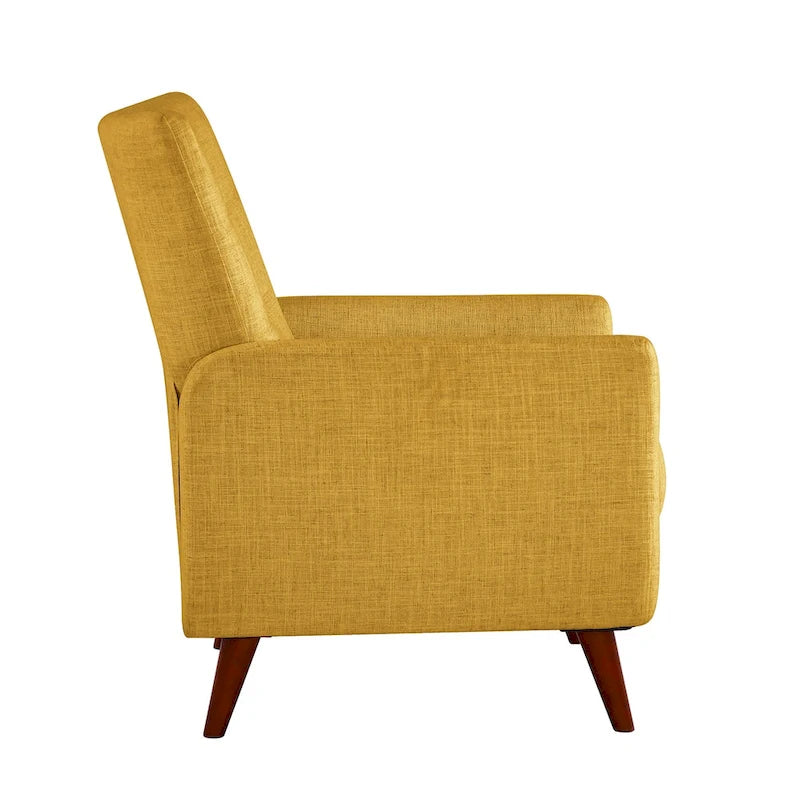 Aurora Modern Manual Recliner Set of 2 with Solid Wooden Legs