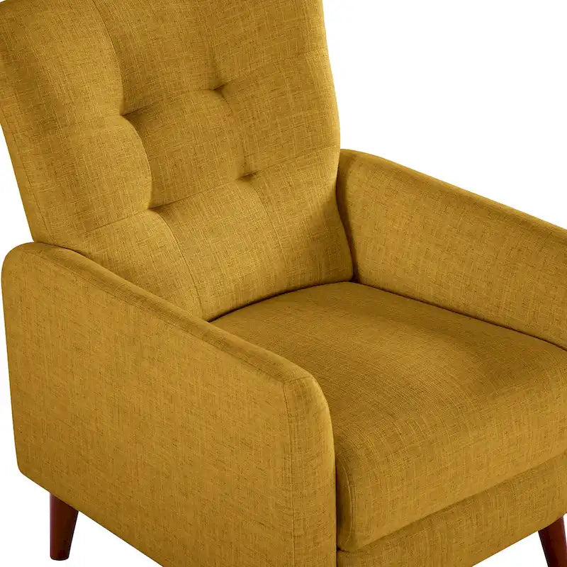 Aurora Modern Manual Recliner Set of 2 with Solid Wooden Legs