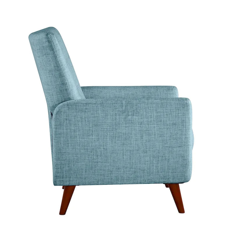 Aurora Modern Manual Recliner Set of 2 with Solid Wooden Legs
