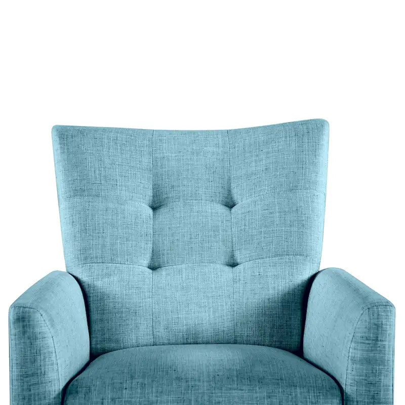Aurora Modern Manual Recliner Set of 2 with Solid Wooden Legs
