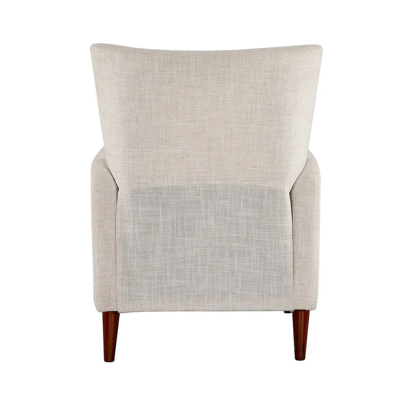 Aurora Modern Manual Recliner Set of 2 with Solid Wooden Legs