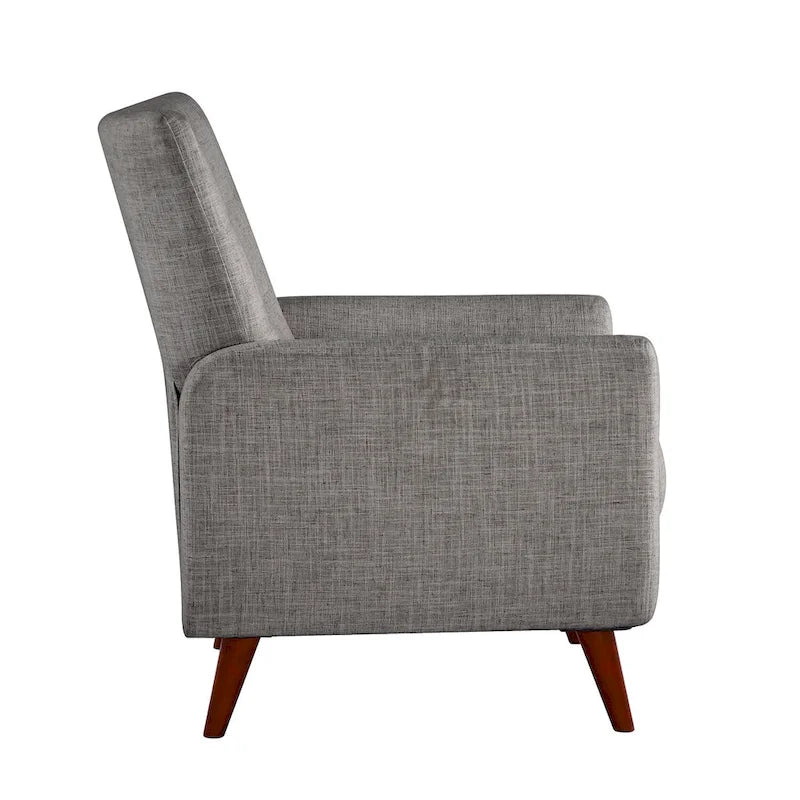 Aurora Modern Manual Recliner Set of 2 with Solid Wooden Legs