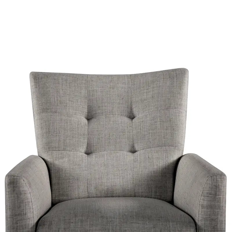 Aurora Modern Manual Recliner Set of 2 with Solid Wooden Legs
