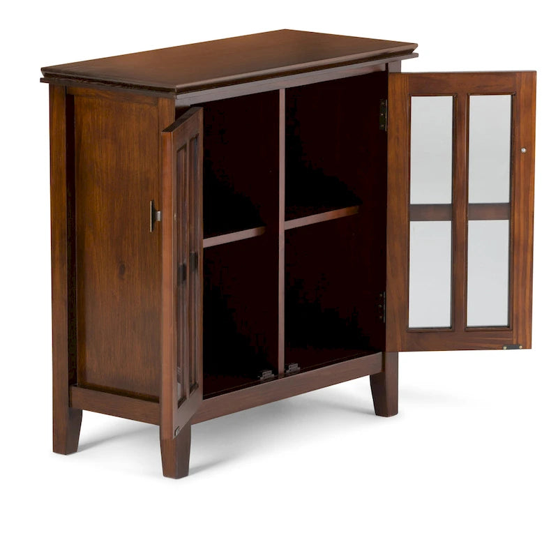 WYNDENHALL Stratford SOLID WOOD 30 inch Wide Low Storage Cabinet - 30w x 14d x 31 h
