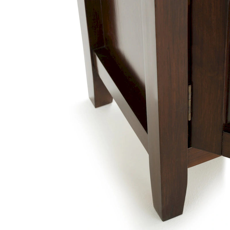 WYNDENHALL Stratford SOLID WOOD 30 inch Wide Low Storage Cabinet - 30w x 14d x 31 h