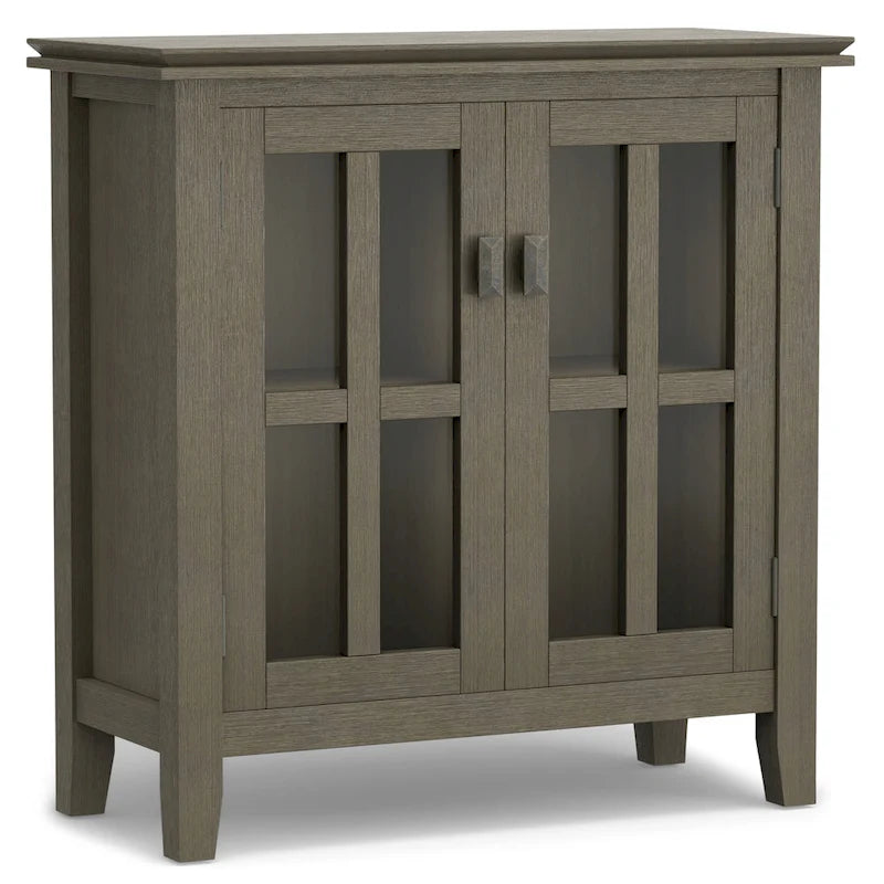 WYNDENHALL Stratford SOLID WOOD 30 inch Wide Low Storage Cabinet - 30w x 14d x 31 h