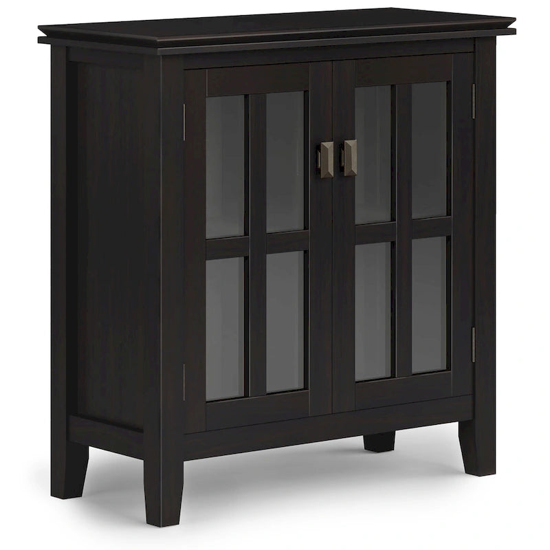 WYNDENHALL Stratford SOLID WOOD 30 inch Wide Low Storage Cabinet - 30w x 14d x 31 h