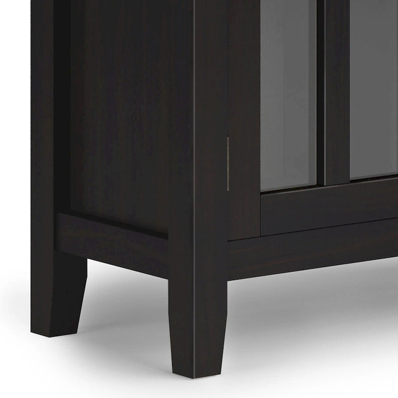 WYNDENHALL Stratford SOLID WOOD 30 inch Wide Low Storage Cabinet - 30w x 14d x 31 h