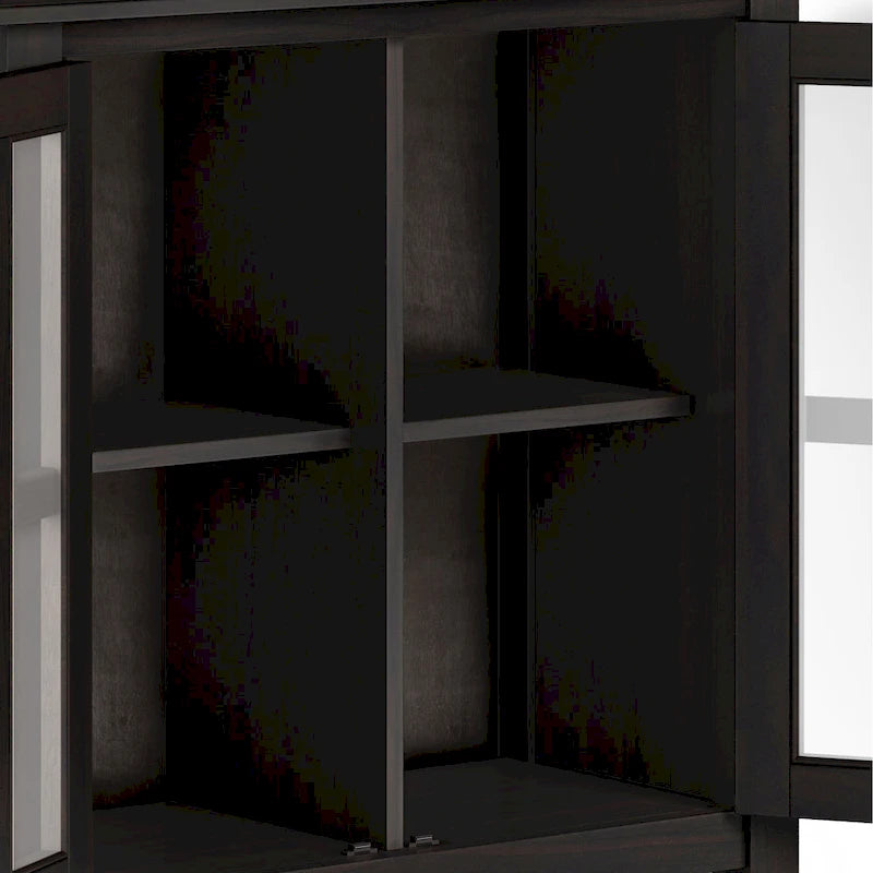 WYNDENHALL Stratford SOLID WOOD 30 inch Wide Low Storage Cabinet - 30w x 14d x 31 h