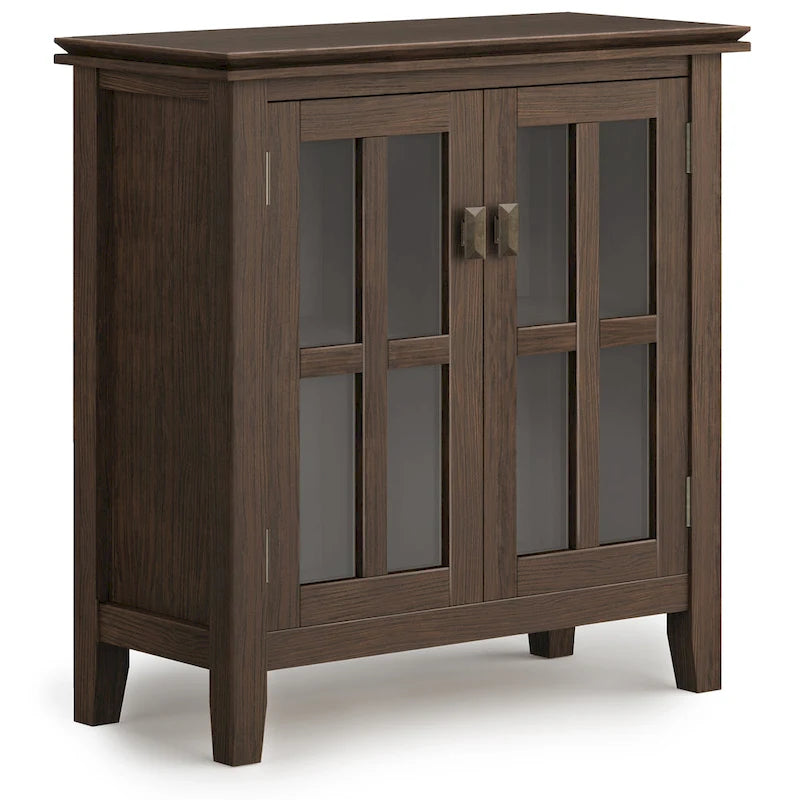 WYNDENHALL Stratford SOLID WOOD 30 inch Wide Low Storage Cabinet - 30w x 14d x 31 h