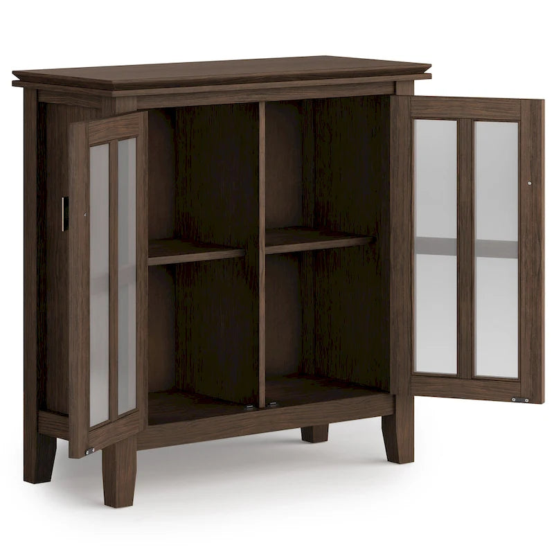 WYNDENHALL Stratford SOLID WOOD 30 inch Wide Low Storage Cabinet - 30w x 14d x 31 h