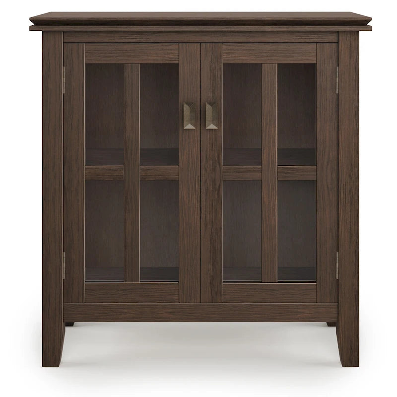 WYNDENHALL Stratford SOLID WOOD 30 inch Wide Low Storage Cabinet - 30w x 14d x 31 h