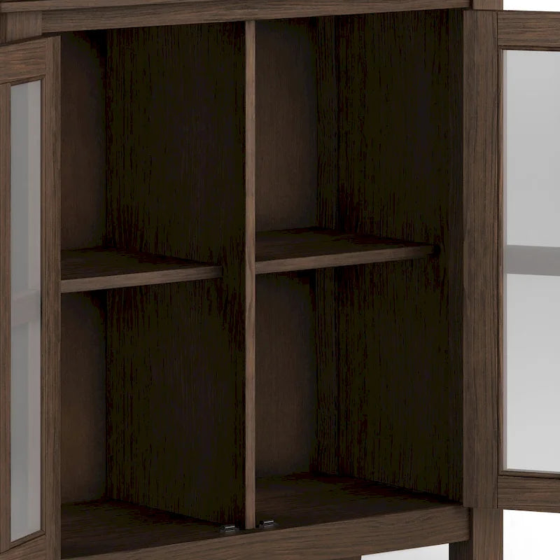 WYNDENHALL Stratford SOLID WOOD 30 inch Wide Low Storage Cabinet - 30w x 14d x 31 h