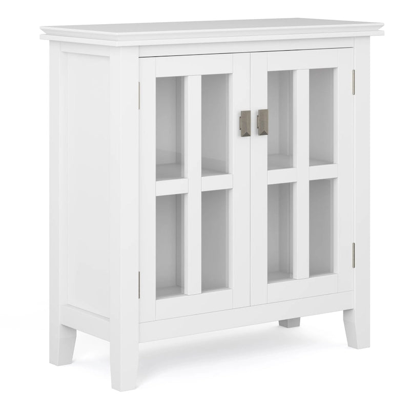 WYNDENHALL Stratford SOLID WOOD 30 inch Wide Low Storage Cabinet - 30w x 14d x 31 h