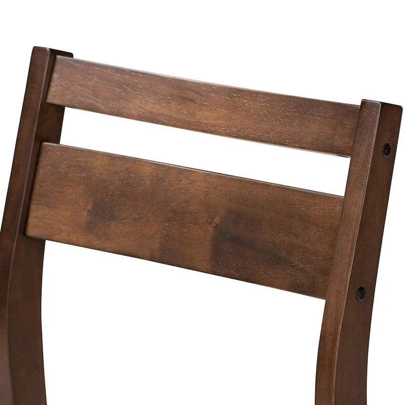 Contemporary Fabric 5-Piece Wood Dining Set