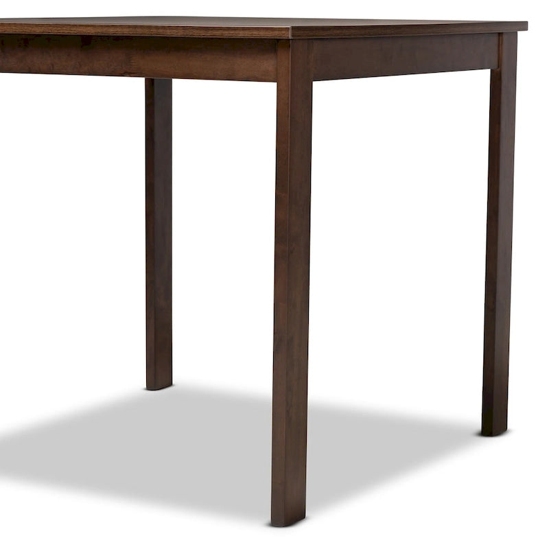 Contemporary Fabric 5-Piece Wood Dining Set