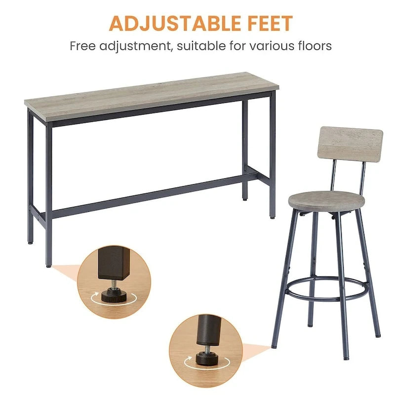 4-Piece Bar Table Set, Counter Height Dining Set