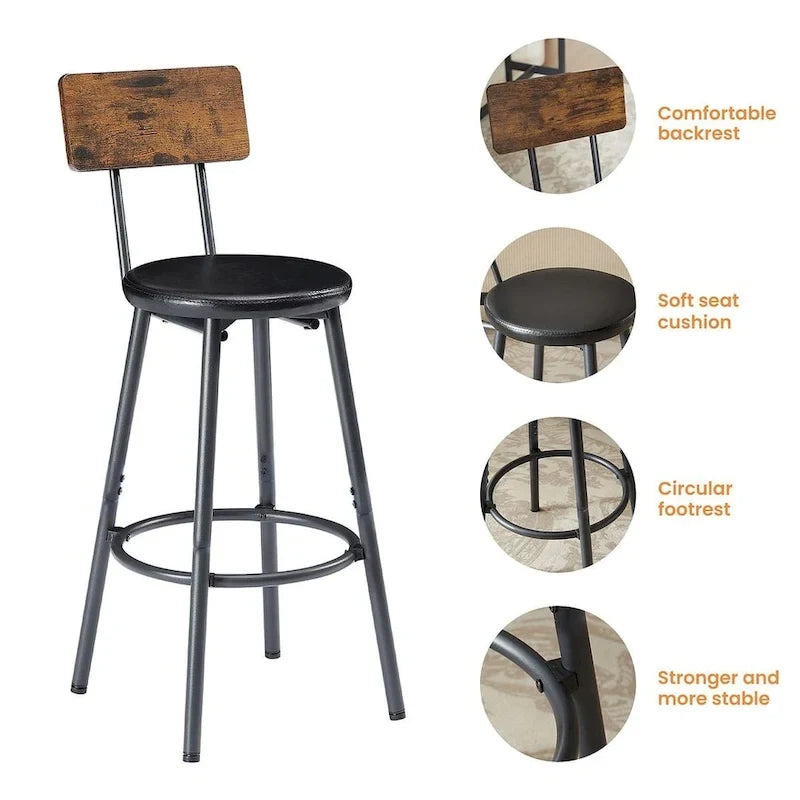 4-Piece Bar Table Set, Counter Height Dining Set
