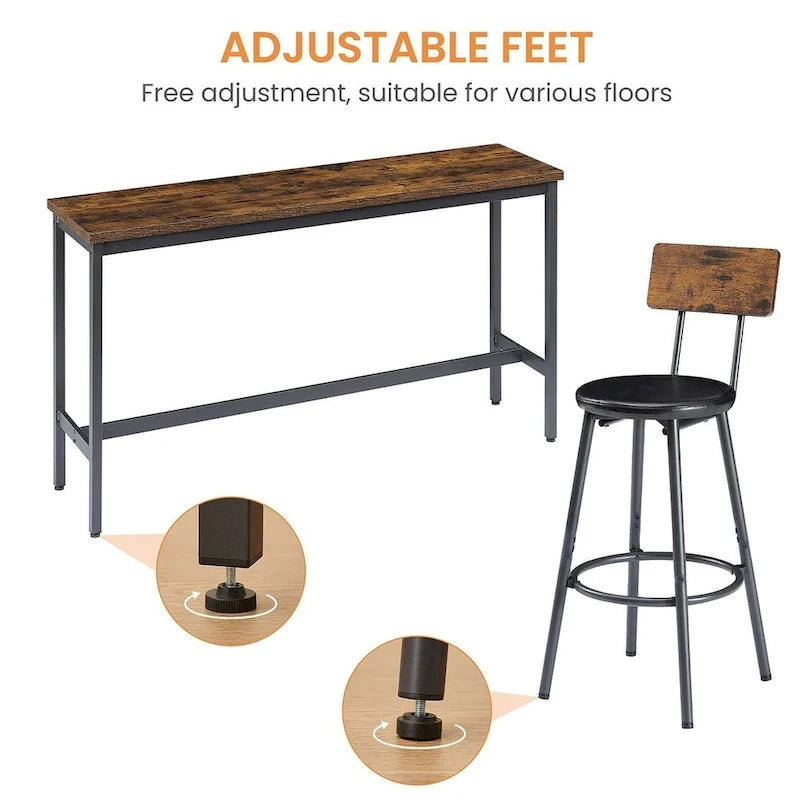 4-Piece Bar Table Set, Counter Height Dining Set