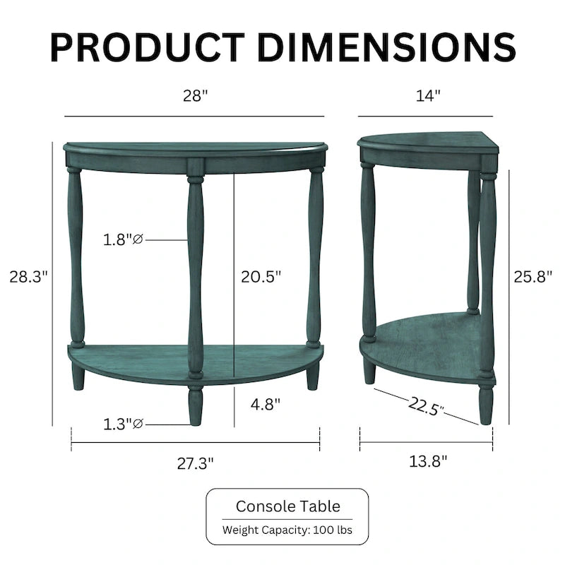 Landree Country 28-inch Wood 1-Shelf Entryway Table by Furniture of America
