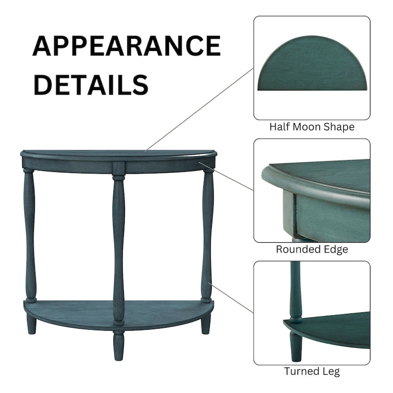 Landree Country 28-inch Wood 1-Shelf Entryway Table by Furniture of America