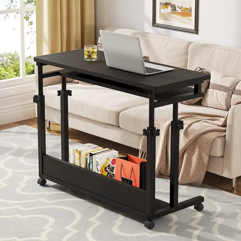 Portable Laptop Desk for Sofa and Bed, Height Adjustable Small Standing Table