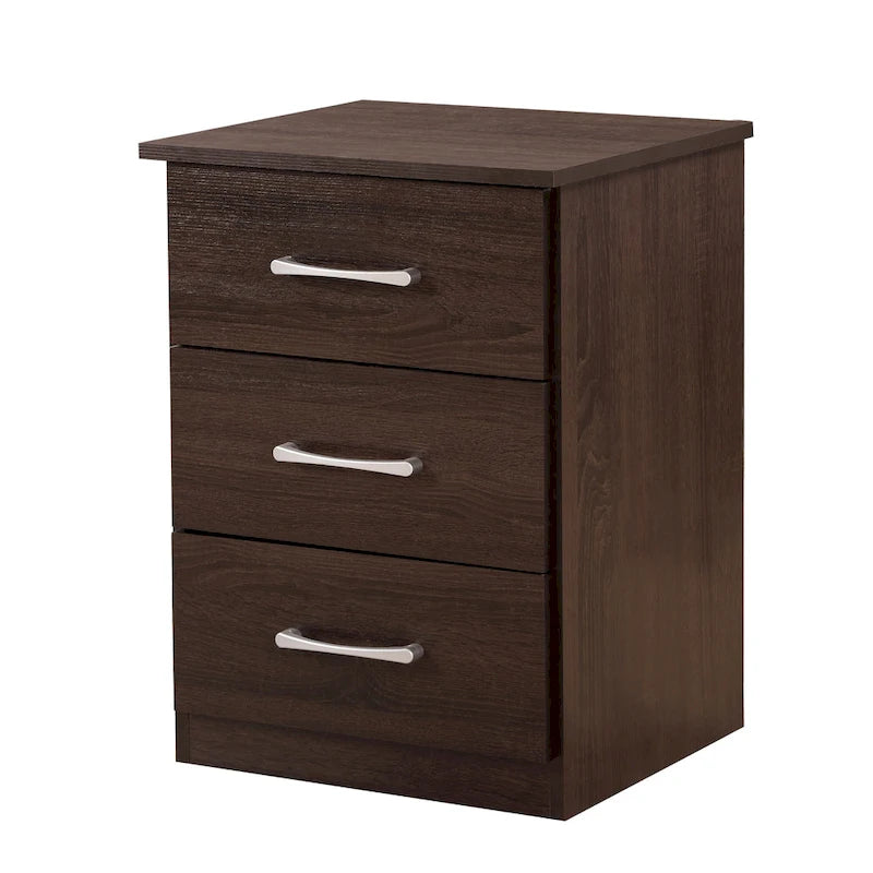 Boston 3-drawer Wooden Nightstand