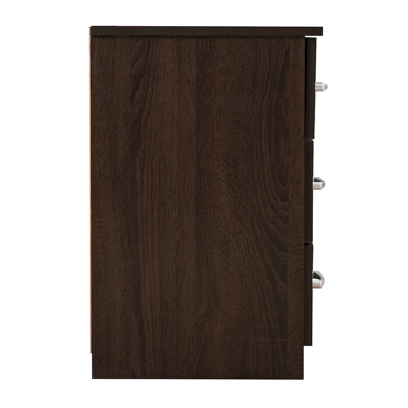 Boston 3-drawer Wooden Nightstand