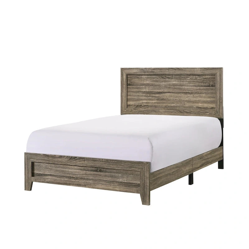 Linette 6 Piece Brown Panel Bedroom Set