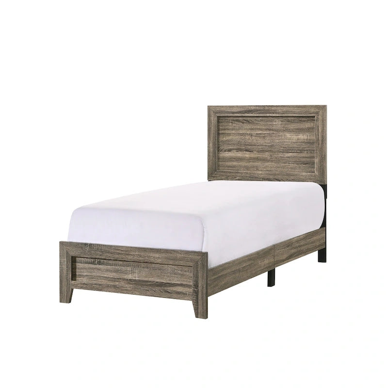Linette 6 Piece Brown Panel Bedroom Set