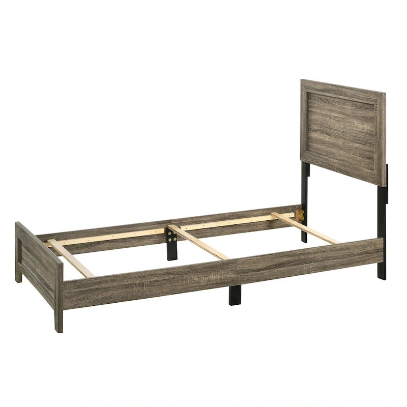 Linette 6 Piece Brown Panel Bedroom Set