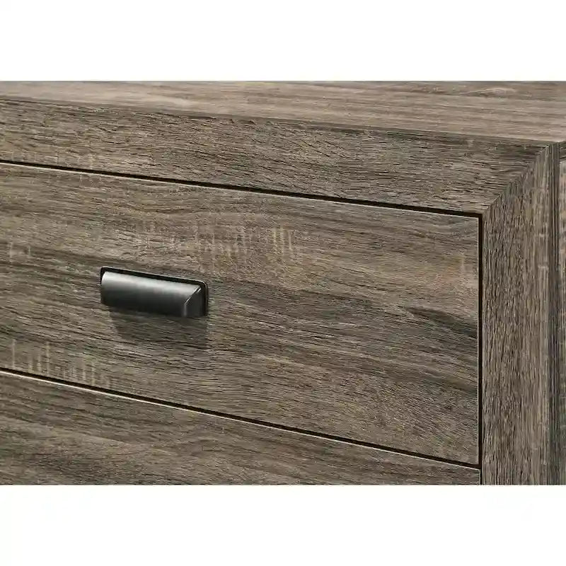 Linette 6 Piece Brown Panel Bedroom Set