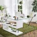 Marisa Contemporary 59-inch Metal Convertible Computer Desk by Furniture of America